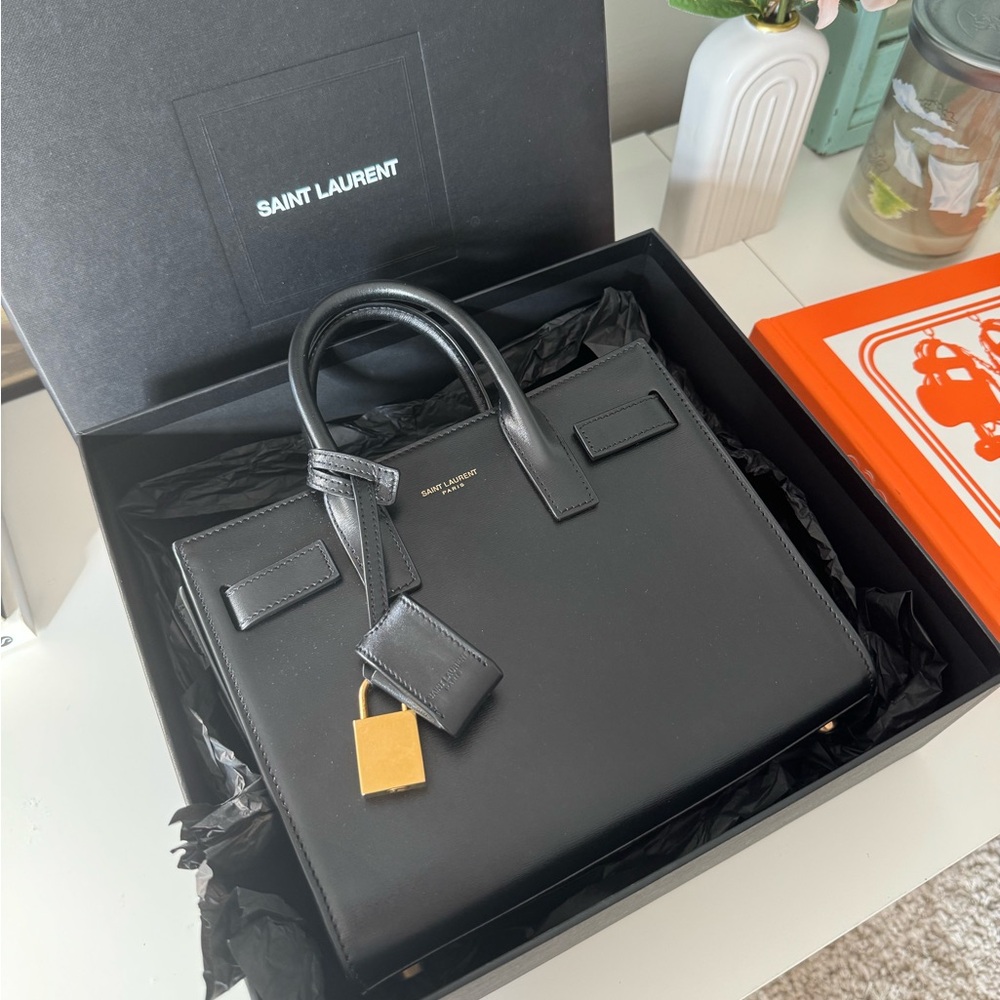 SAINT LAURENT SAC DE JOUR - NANO BLACK